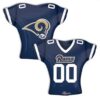 LA Rams Jersey Top 24in Shape Balloon Party Supplies Decorations Ideas Novelty Gift 34311