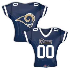 LA Rams Jersey Top Supershape Balloon Party Supplies Decorations Ideas Novelty Gift