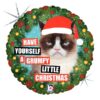 Grumpy Cat Xmas 18in Balloon Party Supplies Decorations Ideas Novelty Gift 36390