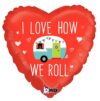 Love How We Roll Campervan 18in Balloon Party Supplies Decorations Ideas Novelty Gift 36932