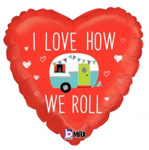 Love How We Roll Campervan Balloon Party Supplies Decorations Ideas Novelty Gift