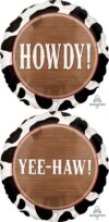 Yeehaw Howdy 18in Balloon Party Supplies Decorations Ideas Novelty Gift 37126