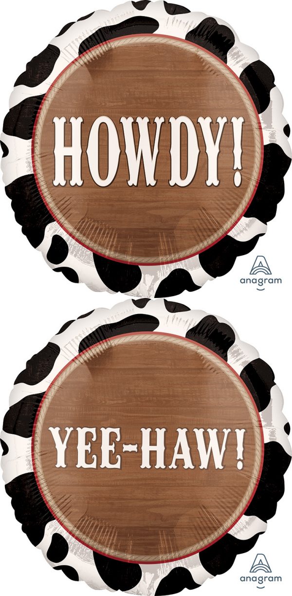Yeehaw Howdy Standard Balloon Party Supplies Decorations Ideas Novelty Gift
