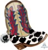 Yeehaw Cowboy Boots 24in Shape Balloon Party Supplies Decorations Ideas Novelty Gift 37127