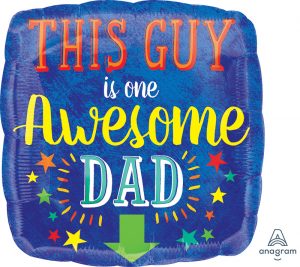 This Guy Awesome Dad 18in Balloon Party Supplies Decorations Ideas Novelty Gift 37223