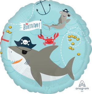 Ahoy Pirate Animals Birthday Balloon Party Supplies Decorations Ideas Novelty Gift