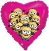 Minions Heart 18in Balloon Party Supplies Decorations Ideas Novelty Gift 201699