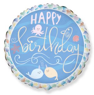 Happy Birthday Narwhal Standard Balloon Party Supplies Decorations Ideas Novelty Gift