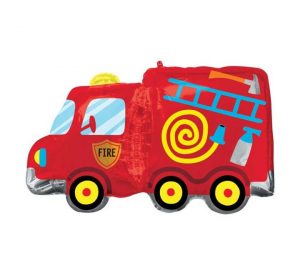 Cartoon Fire Engine 30in Shape Balloon Party Supplies Decorations Ideas Novelty Gift 41235