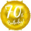 Gold Happy 70th Birthday Balloon Party Supplies Decorations Ideas Novelty Gift