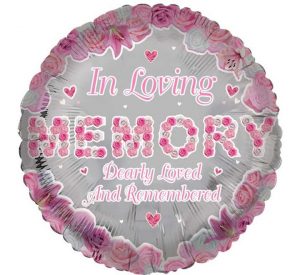 Pink Loving Memory 18in Balloon Party Supplies Decorations Ideas Novelty Gift