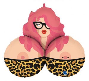 Mrs B Boobs 35in Shape Balloon Party Supplies Decorations Ideas Novelty Gift 720483