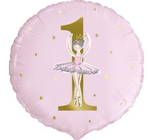 Happy 1st Birthday Ballet Tutu Standard Balloon Party Supplies Decorations Ideas Novelty Gift