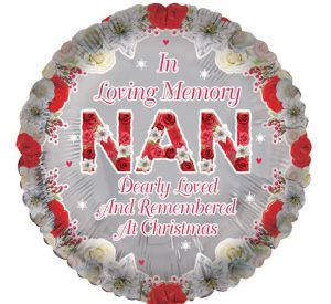 Loving Memory Of Nan At Xmas 18in Balloon Party Supplies Decorations Ideas Novelty Gift