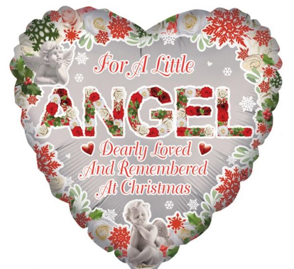 For An Angel At Xmas 18in Balloon Party Supplies Decorations Ideas Novelty Gift