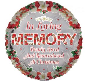In Loving Memory At Xmas 18in Balloon Party Supplies Decorations Ideas Novelty Gift