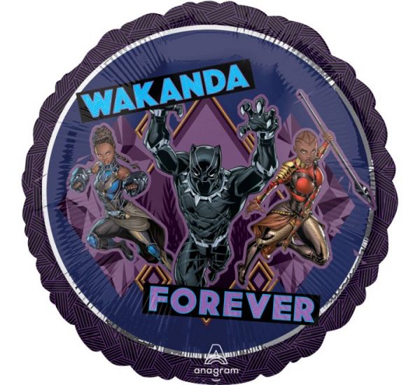 Black Panther Wakanda Forever 18in Balloon Party Supplies Decorations Ideas Novelty Gift 44744