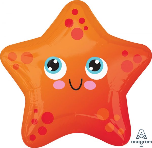 Starfish 17in Junior Shape Balloon Party Supplies Decorations Ideas Novelty Gift 41203