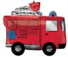 Firetruck 31in Shape Balloon Party Supplies Decorations Ideas Novelty Gift 42802
