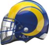 LA Rams Helmet 21in Supershape Balloon Party Supplies Decorations Ideas Novelty Gift 43520