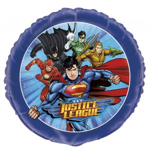 Blue Justice League Standard Balloon Party Supplies Decorations Ideas Novelty Gift