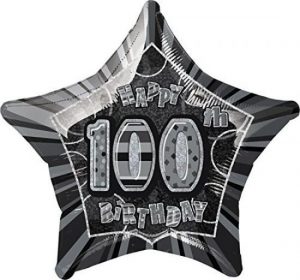 Black Glitz 100 Standard Balloon Party Supplies Decorations Ideas Novelty Gift