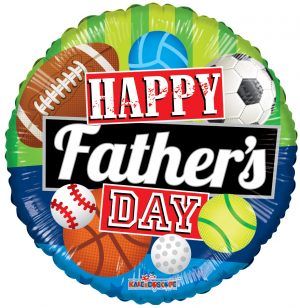 Fathers Day Sports Standard Balloon Party Supplies Decorations Ideas Novelty Gift