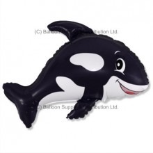 Black Killer Whale Shape Balloon Party Supplies Decorations Ideas Novelty Gift