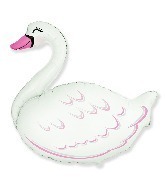 Happy Swan 32in Shape Balloon Party Supplies Decorations Ideas Novelty Gift 901785