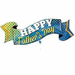 Fathers Day Banner Supershape Balloon Party Supplies Decorations Ideas Novelty Gift