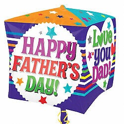 Fathers Day Cubez Balloon Party Supplies Decorations Ideas Novelty Gift