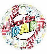 Grand Slam Dad Baseball 18in Balloon Party Supplies Decorations Ideas Novelty Gift 32810