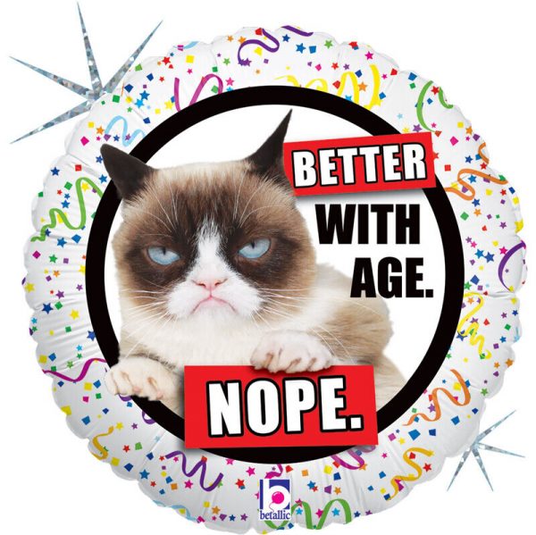 Grumpy Cat Better With Age Balloon Party Supplies Decorations Ideas Novelty Gift