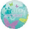 Happy Birthday Butterflies 32in Balloon Party Supplies Decorations Ideas Novelty Gift 24654