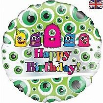 Happy Birthday Monster Eyes Balloon Party Supplies Decorations Ideas Novelty Gift
