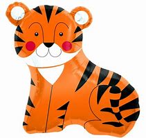 Cute Tiger Sitting 33in Shape Balloon Party Supplies Decorations Ideas Novelty Gift 00655