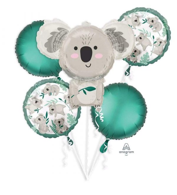 Koala 5 Balloon Bouquet Party Supplies Decorations Ideas Novelty Gift
