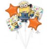 Despicable Me 5-Balloon Bouquet Party Supplies Decorations Ideas Novelty Gift 36149
