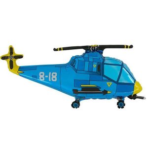 Blue Helicopter 30in Shape Balloon Party Supplies Decorations Ideas Novelty Gift 205