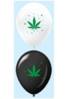 Marijuana Leaf 11in Latex Balloons Party Supplies Decorations Ideas Novelty Gift