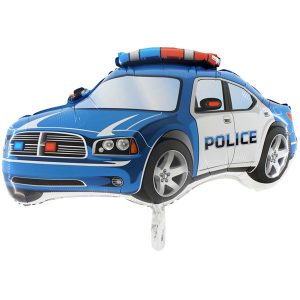 Blue Police Car 31in Shape Balloon Party Supplies Decoration Ideas Novelty Gift 245B