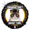Grumpy Cat Graduation 18in Balloon Party Supplies Decorations Ideas Novelty Gift 365490