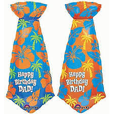 Cheesy Dad Tie 39in Shape Balloon Party Supplies Decorations Ideas Novelty Gift