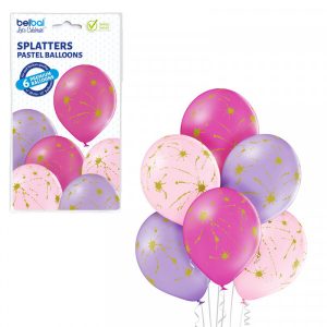 Pink Paint Splatters Latex Balloons Party Supplies Decorations Ideas Novelty Gift