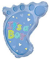 Its A Boy Baby Foot 22in Jr Shape Balloon Party Supplies Decoration Ideas Novelty Gift 434148