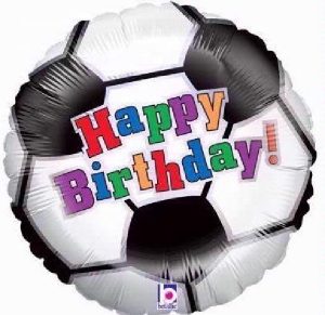 Happy Birthday Football 18in Balloon Party Supplies Decoration Ideas Novelty Gift 228519