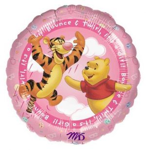 Tigger And Winnie Pooh Its A Girl Balloon Party Supplies Decoration Ideas Novelty Gift 09604