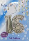 Jointed Silver 16th Birthday Jumbo Balloon Party Supplies Decoration Ideas Novelty Gift 990793