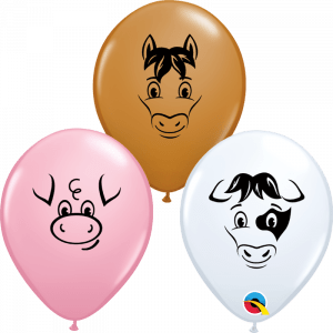 Farm Animals 5in Latex Balloons Party Supplies Decoration Ideas Novelty Gift 12556