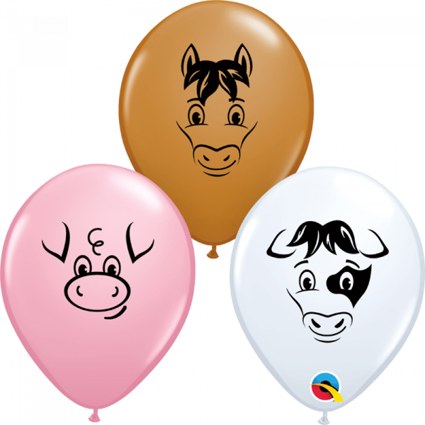 Farm Animals 5in Latex Balloons Party Supplies Decoration Ideas Novelty Gift 12556